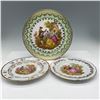 Image 1 : 3pc Limoges Porcelain Display Plates, Fragonard Scene