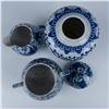 Image 11 : 21pc Child's China Serving Set, Blue and White Phoenix