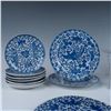 Image 2 : 21pc Child's China Serving Set, Blue and White Phoenix