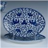 Image 5 : 21pc Child's China Serving Set, Blue and White Phoenix