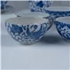 Image 6 : 21pc Child's China Serving Set, Blue and White Phoenix