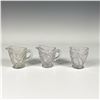 Image 1 : 3pc Glass Toy Creamers and Child's Spooner