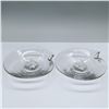 Image 1 : 2pc Glass Candle holders
