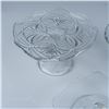 Image 2 : 3pc Pattern Glass Children's Dishware Cake Stands