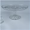 Image 5 : 3pc Pattern Glass Children's Dishware Cake Stands