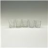 Image 1 : 5pc Pattern Glass Toothpick Holders
