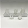Image 2 : 5pc Pattern Glass Toothpick Holders