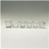 Image 1 : 6pc Pattern Glass Toothpick Holders, Tulip Shaped
