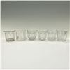 Image 2 : 6pc Pattern Glass Toothpick Holders, Tulip Shaped