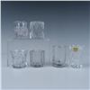 Image 1 : 6pc Pattern Glass and Crystal Toothpick Holders