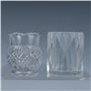 Image 2 : 6pc Pattern Glass and Crystal Toothpick Holders