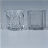 Image 3 : 6pc Pattern Glass and Crystal Toothpick Holders