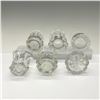 Image 3 : 6pc Pattern Glass Toothpick Holders