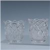 Image 3 : 6pc Pattern Glass Toothpick Holders, Tulip Shaped