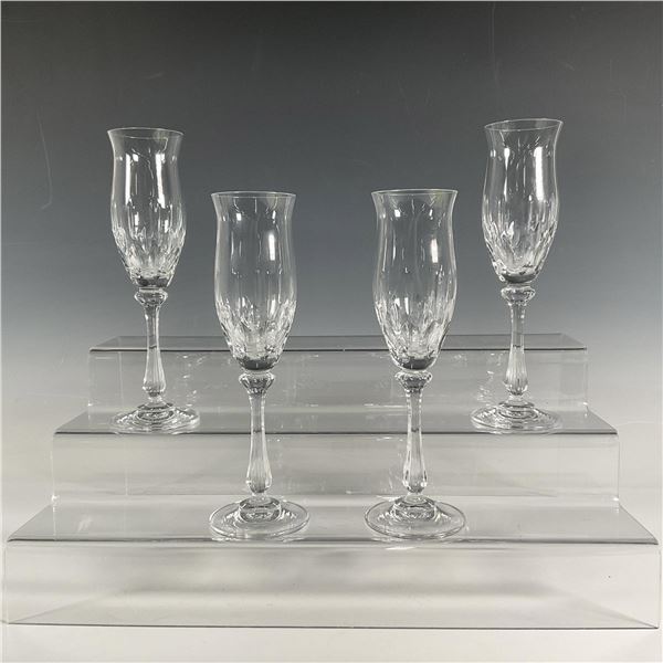 4pc Mikasa Champagne Flutes, Normandy