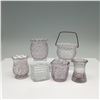 Image 1 : 6pc Pressed Glass Toothpick Holders