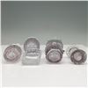 Image 3 : 6pc Pressed Glass Toothpick Holders