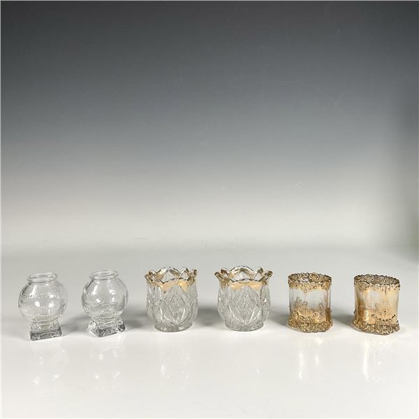 6pc Glass Toothpick Holders