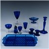 Image 1 : 10pc Cobalt Blue Glassware, Serveware and Decor