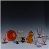 Image 1 : 19pc Heisey & Assorted Art Glass Tableware, Multicolored
