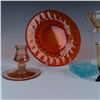 Image 2 : 19pc Heisey & Assorted Art Glass Tableware, Multicolored
