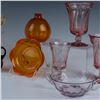 Image 4 : 19pc Heisey & Assorted Art Glass Tableware, Multicolored