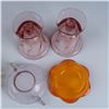 Image 9 : 19pc Heisey & Assorted Art Glass Tableware, Multicolored