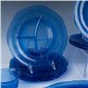 Image 2 : 42pc Vintage Blue Depression Glass Tableware