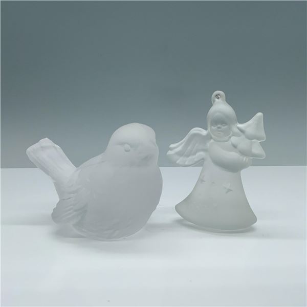 2pc Goebel Hummel Crystal Figurines