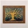 Image 1 : Original Expressionist Oil on Canvas, Golden Tree
