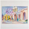 Image 2 : Helene Glass, Original Watercolor on Paper, Signed