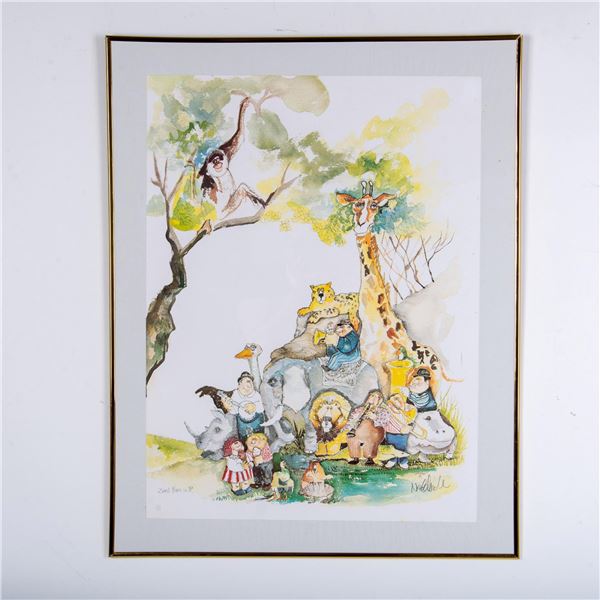 Don Nedobeck, Lithograph on Paper, Zoos Blues in Bb, Signed