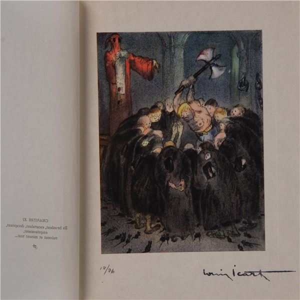 Louis Icart (Aft.) Color Lithograph on Paper Gargantua Suite