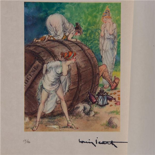 Louis Icart (Aft.) Color Lithograph on Paper Gargantua Suite