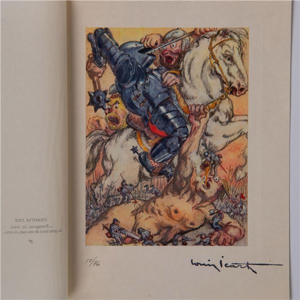 Louis Icart (Aft.) Color Lithograph on Paper Gargantua Suite