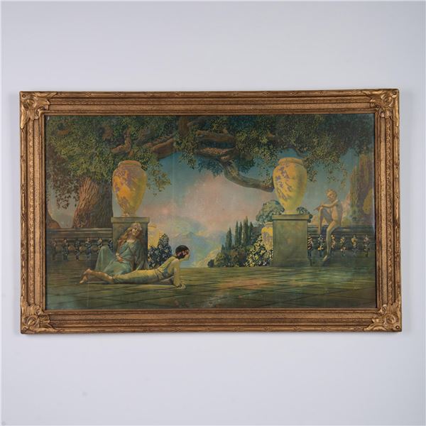 Roy Grossman, Antique Art Deco Chromolithograph on Paper