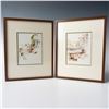 Image 1 : Wan Soon Kam, Set of 2 Original Lithographs on Laid Paper