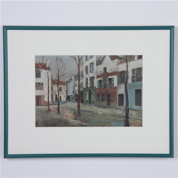 After Maurice Utrillo, Color Offset Lithograph on Paper