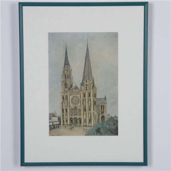 After Maurice Utrillo, Color Offset Lithograph on Paper