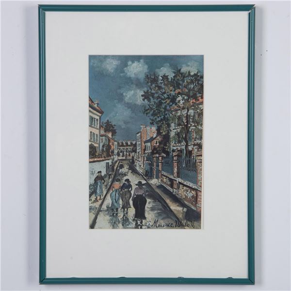 After Maurice Utrillo, Color Offset Lithograph on Paper