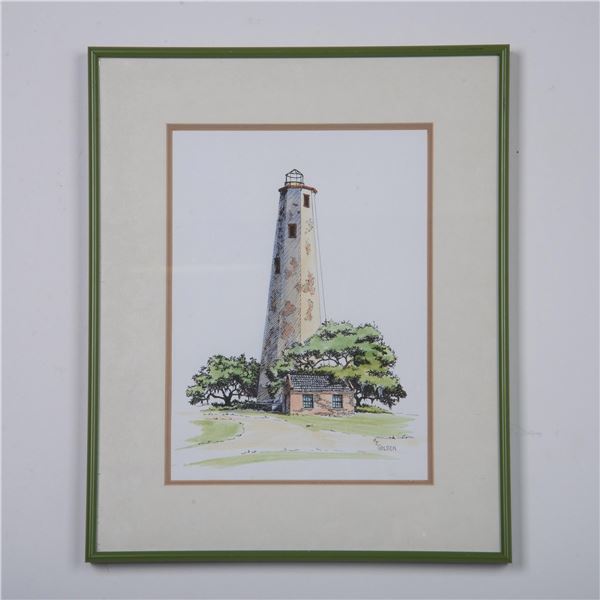 Mary Ellen Golden, Offset Watercolor on Paper, Nantucket