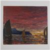 Image 1 : Emil Nolde (Aft.) Color Print on Paper, Red Evening Sky