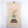 Image 1 : Asian Watercolor Botanical Painting on Silk Scroll