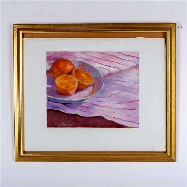 Peggy Hawley, Original Acrylic Painting on Paper, Signed