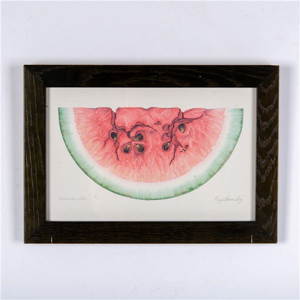 Karyn Frances Gray, Lithograph on Paper, Watermelon Slice