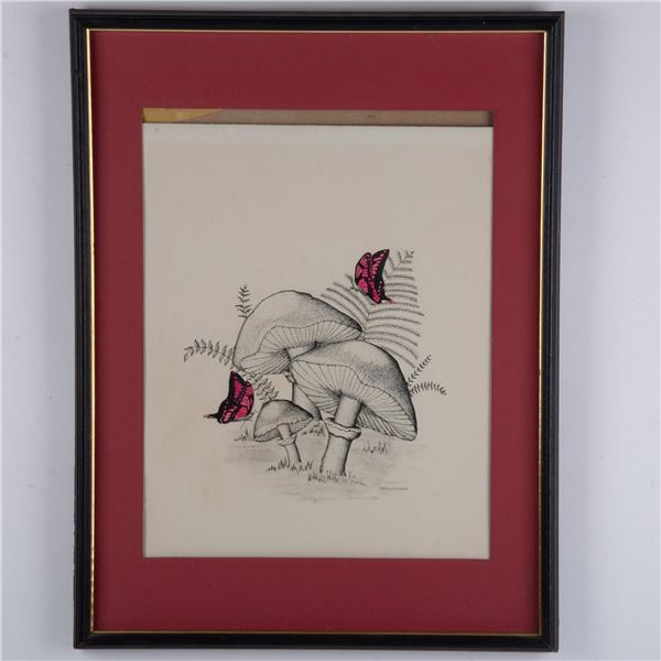 Kathleen Wilson, Original Color Drawing on Paper, Signed