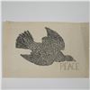 Image 2 : Original Woodcut on Paper, Bird with Peace