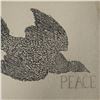 Image 4 : Original Woodcut on Paper, Bird with Peace