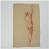 Image 2 : Two Original Pastel and Sanguine Drawings on Paper, Nudes
