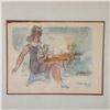 Image 2 : Chaim Gross, Original Watercolor and Pencil on Paper, Signed